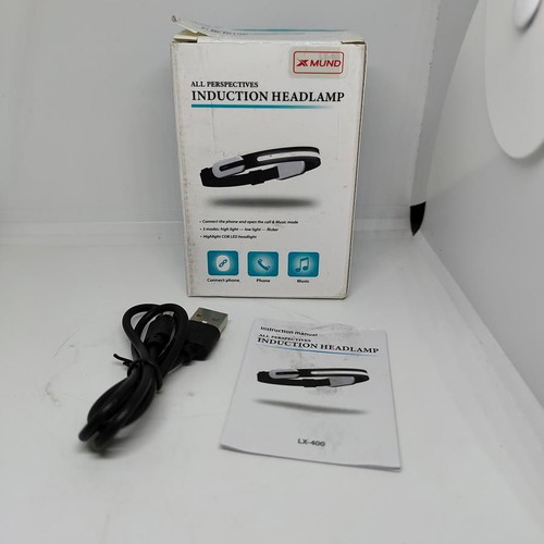Induction Headlamp LX-400 with Bluetooth Handsfree and MP3 new