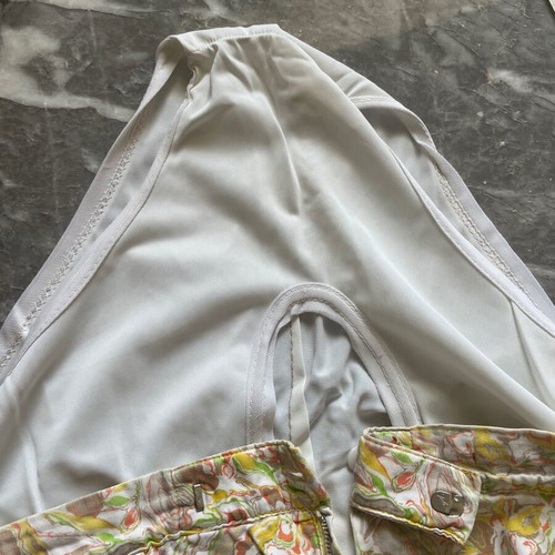 Vintage swim shorts used, multicolor, 50s-60s style