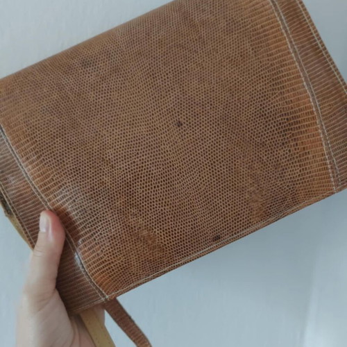 Vintage leather shoulder bag used