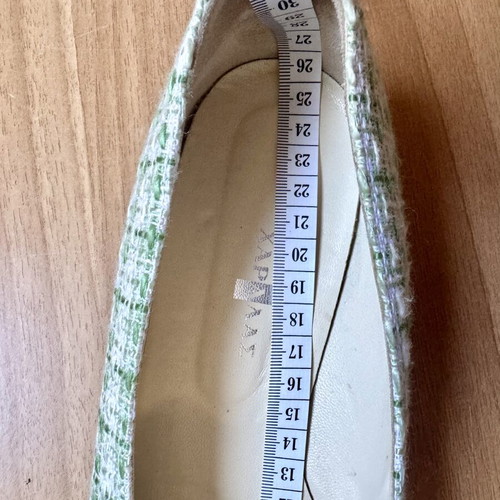 Haralas Vintage Ballerinas Like New, Tweed Design, Size 37.5