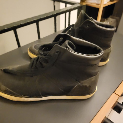 Polo Ralph Lauren Isaak leather sneakers used, size 45, black