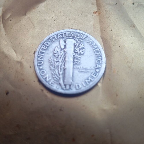 USA 1924 Silver 1 Dime Coin like new, rare D-VF series