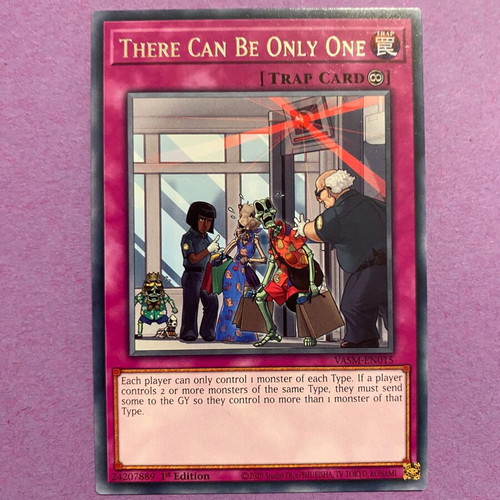 There Can Be Only One Yu-Gi-Oh! Trap Card 1st Edition like new