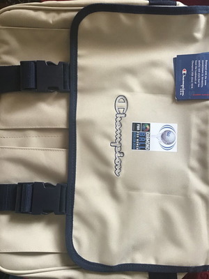 Τσάντα laptop Champion καινούργια, μπεζ και μπλε