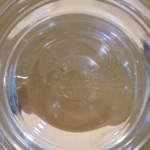 Warsteiner beer set of two used promotional glass mugs 0.5l