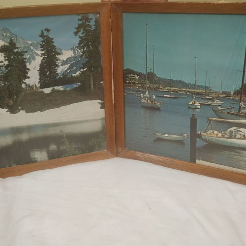 Vintage frames used, set of 2 pieces