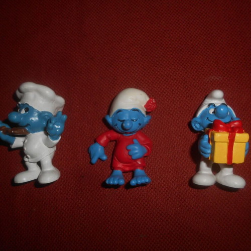 Smurfs figures PEYO used, pack of 14