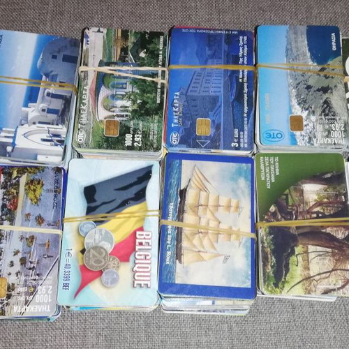 Phone cards used, pack of 576 pieces