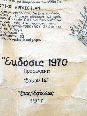Ελληνική Χαρτογραφία χάρτης Αθήναι - Λεκανοπέδιον, 1970