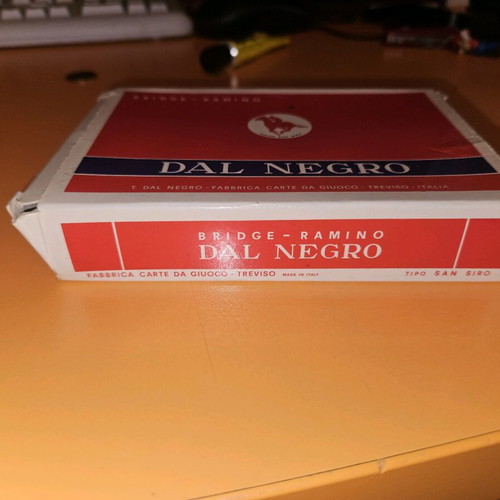 Dal Negro playing cards unused San Siro model 1970s