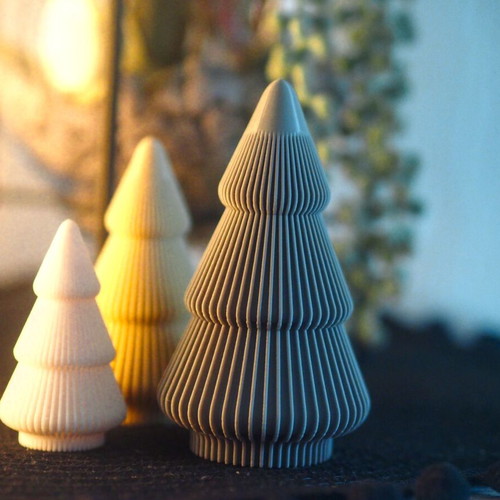 Modern Christmas Trees new, set of 3 pieces