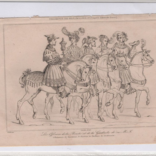 Engravings pack of 12 from 1810 book, Germanic theme, like new
