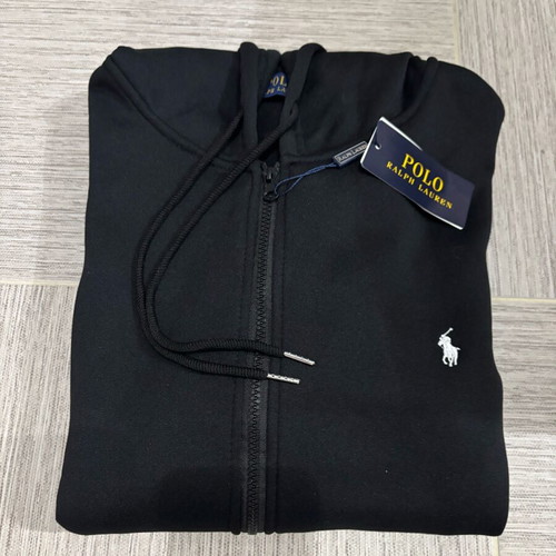 Ralph Lauren Black Zip Hoodie new, size L