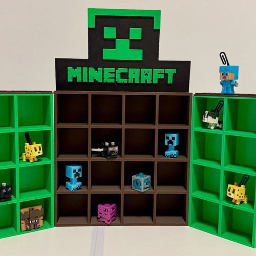 Minecraft Kinder Mega Display Stand new, handmade decorative shelf