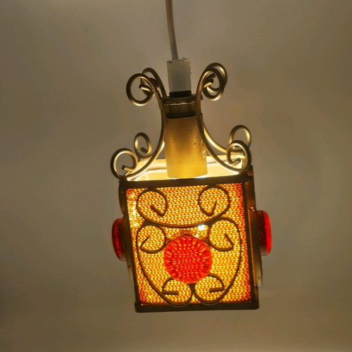 Retro Swedish ceiling lamp used, vintage design
