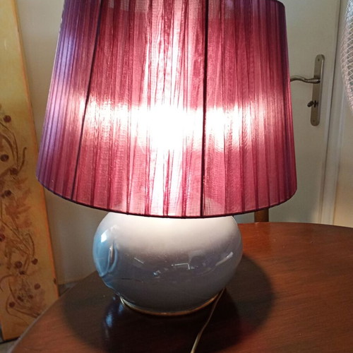 Porcelain table lamp like new, height 0.48 m