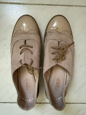 Oxfords Mara baby pink size 38 used leather