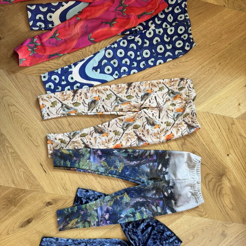 Chic Mess and Nike kids leggings, size 4, pack of 5