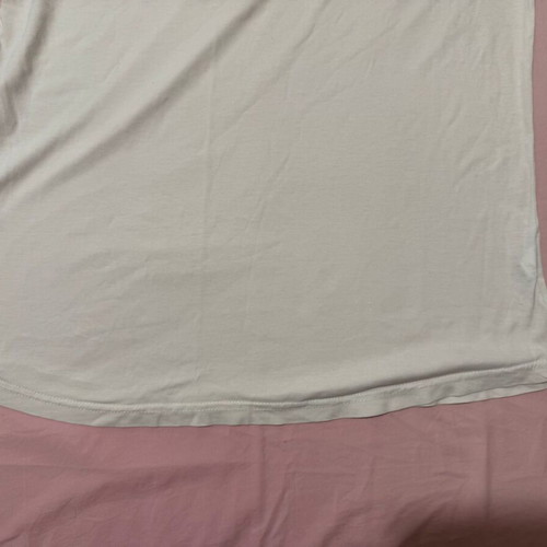 NoShame T Shirt men's white medium used with sleeve design