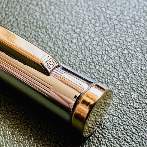 Zippo metal pen silver with gold details