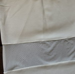White midi skirt with mesh detail, size L, like new