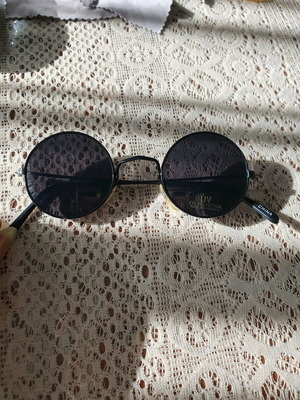 Γυαλιά ηλίου unisex καινούργια 90s, μέταλλο και πλαστικό, μαύρα 13cm