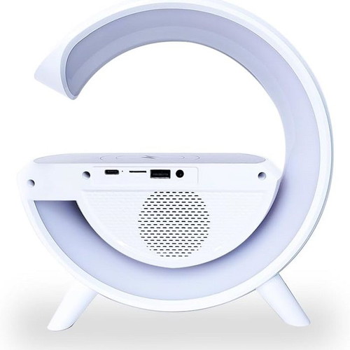 Bluetooth wireless speaker with charger and LED lighting, new