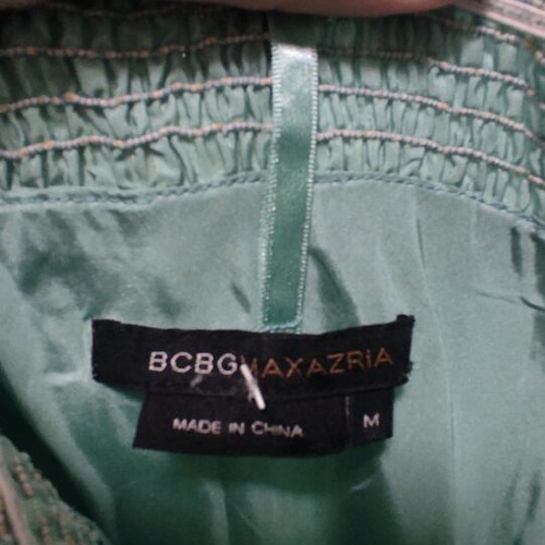 Silk midi dress BCBG Max Azria used, turquoise