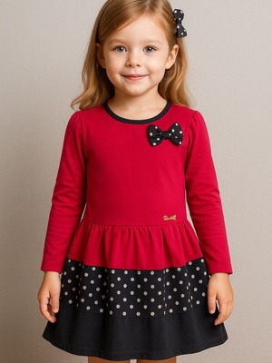 Dr. Moda girls dress like new, size 4–5 years, red