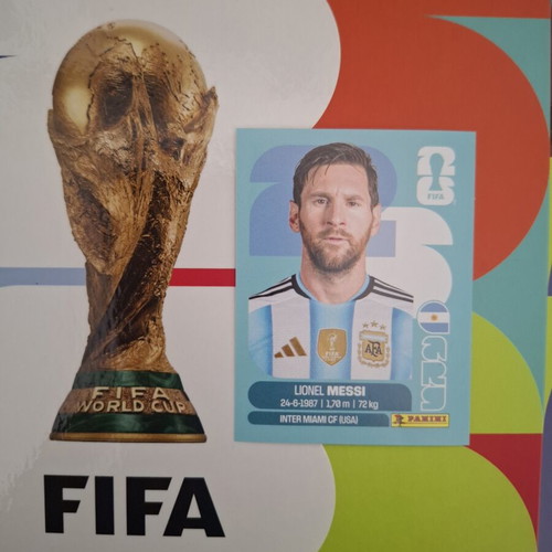 Fifa World Cup Panini Messi sticker new