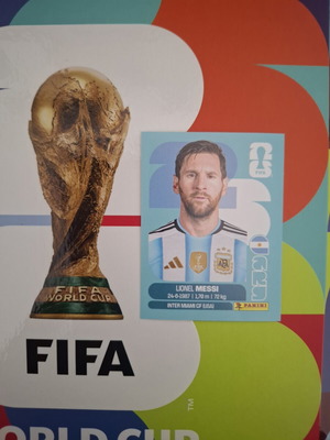 Fifa World Cup Panini Messi sticker new