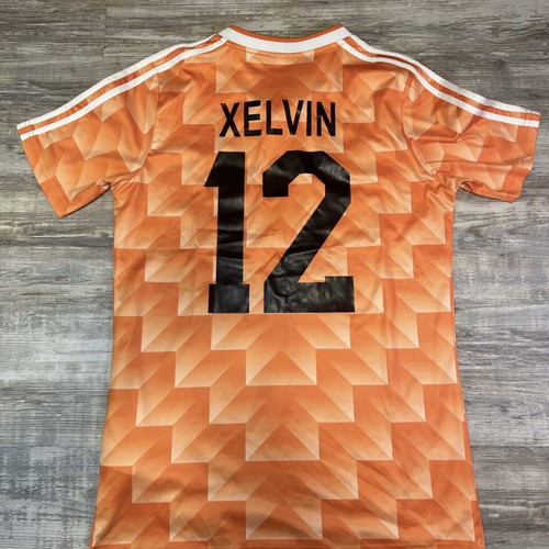 Adidas KNVB Netherlands Retro Soccer Jersey used, size L, orange