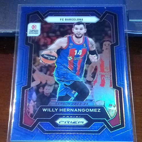 Panini Prizm Euroleague 2023-24 Willy Hernangomez blue card like new