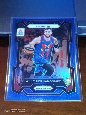 Panini Prizm Euroleague 2023-24 Willy Hernangomez blue card like new