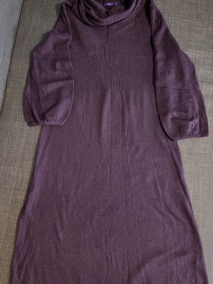 Mexx turtleneck dress like new, size S, purple
