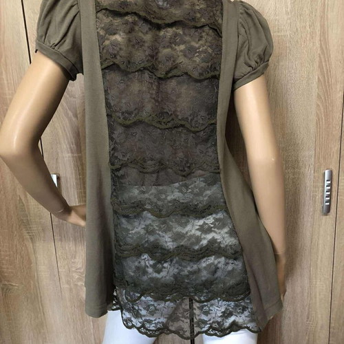 Danoff blouse khaki like new, size M/L, 100% cotton