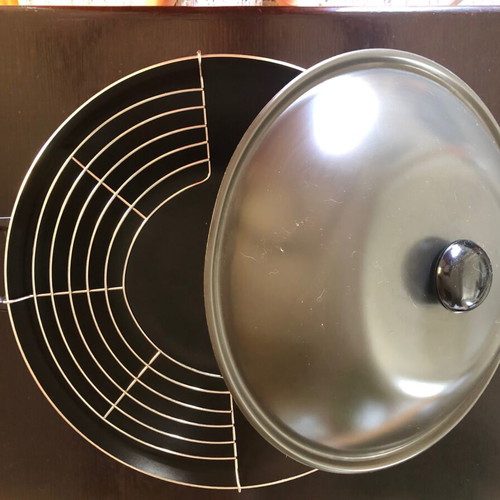 Philips electric wok pan used with free Nicer Dicer vegetable cutter