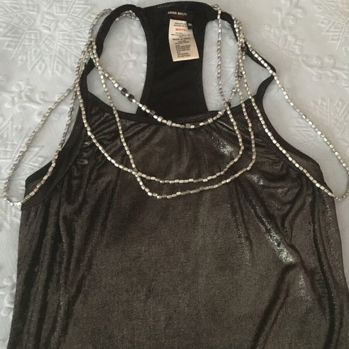 Vintage Miss Sixty metallic blouse dress like new, size M