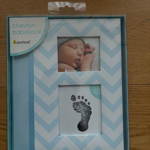 Memory album for newborn new with footprint
