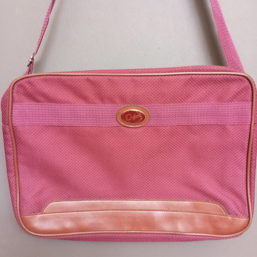Oriflame vintage crossbody bag, burgundy