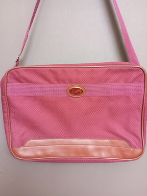 Oriflame vintage crossbody bag, burgundy