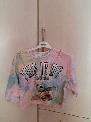 Yoda crop top shirt size S