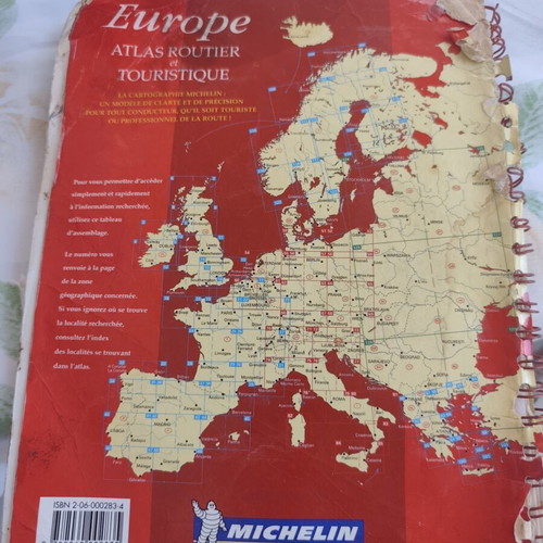 Michelin Europe Road and Tourist Atlas 2001, vintage