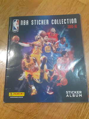 NBA album 2015-16 with few stickers