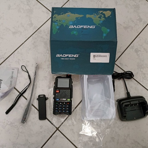 Baofeng UV-5RH PRO GPS radio new with screen and USB Type-C charging