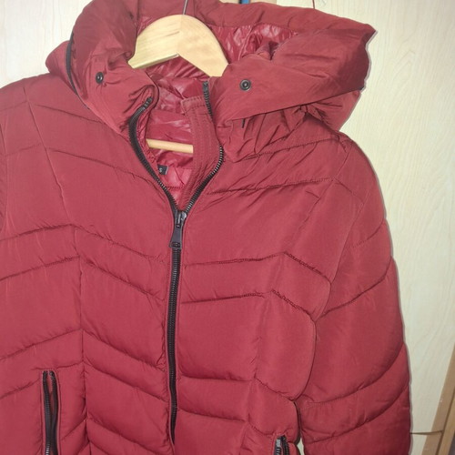 Puffer jacket, burgundy, size S