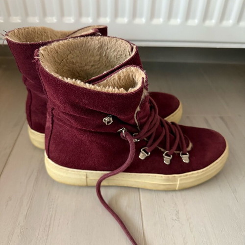 Jeffrey Campbell boots used, leather burgundy, size 39