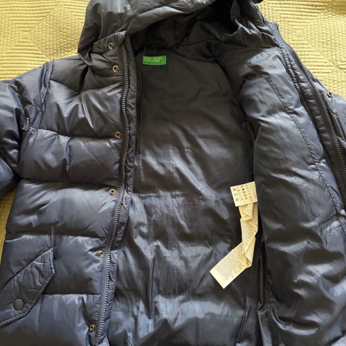 Benetton down jacket for kids size M used, blue