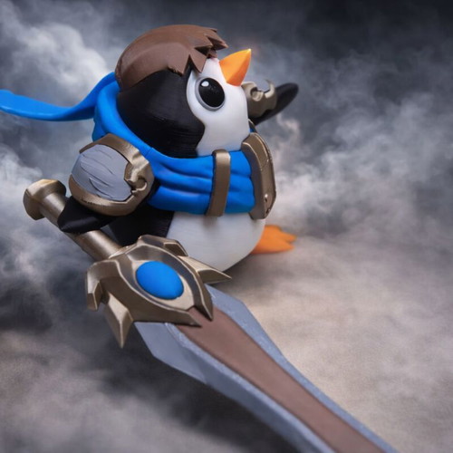 League of Legends Pengu Garen figure new 12cm