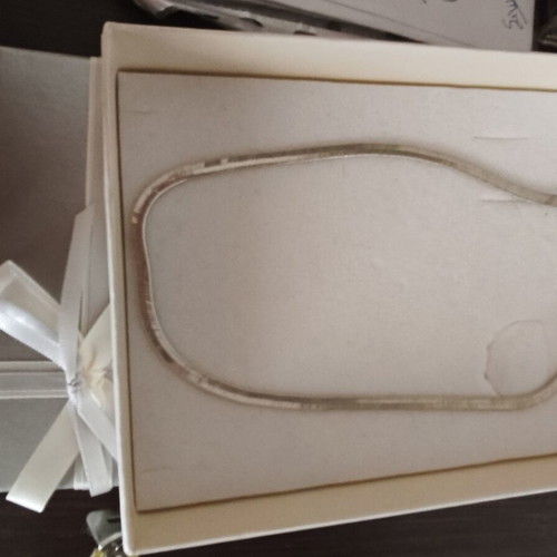 925 silver solid snake chain necklace